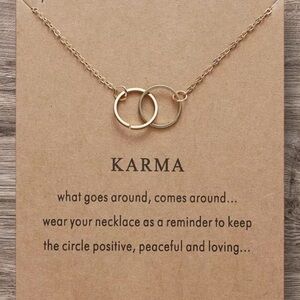 Karma Necklace – Circle Pendant Jewelry